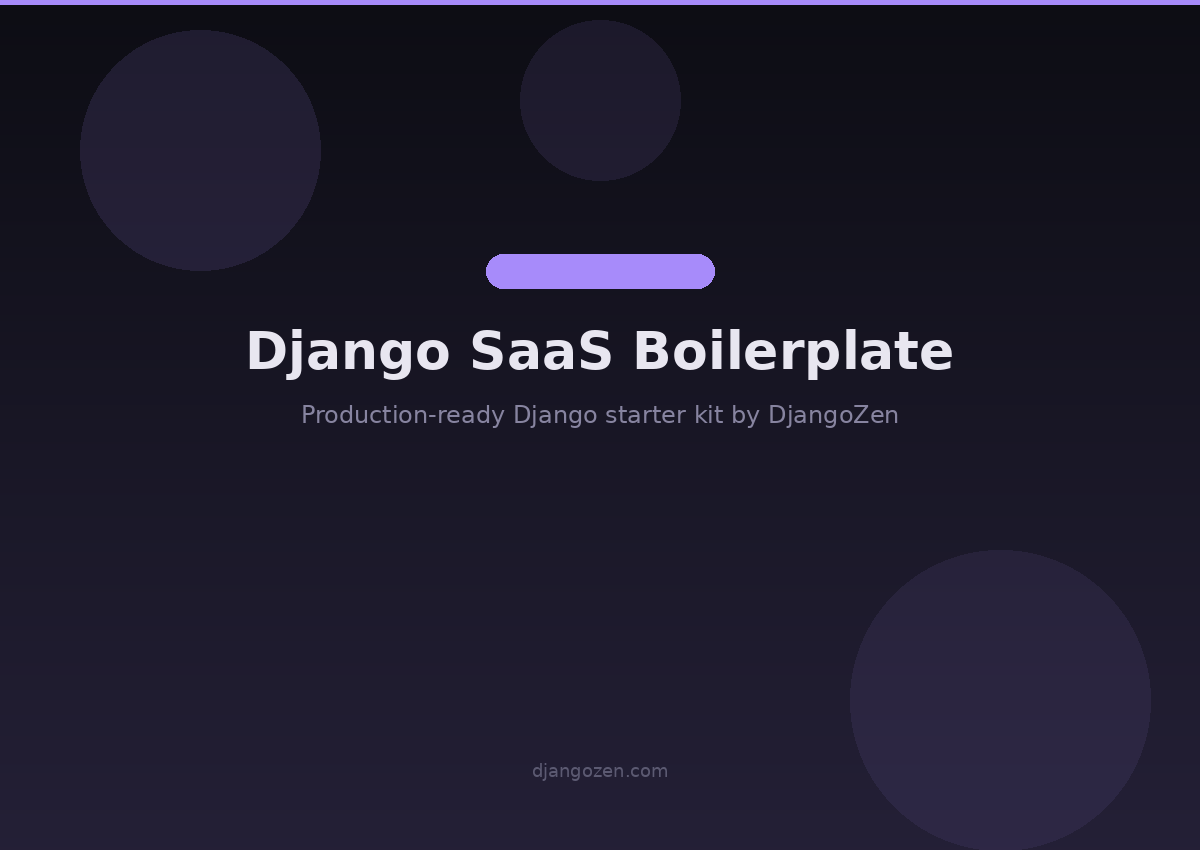 Django SaaS Boilerplate