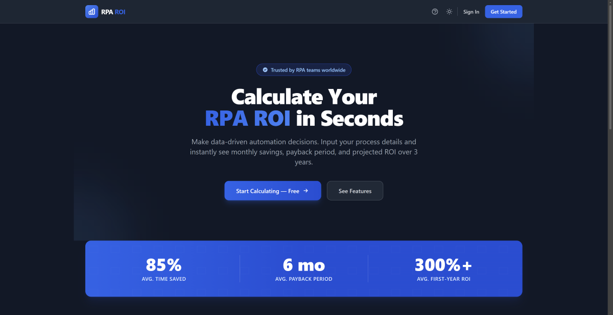 Django RPA ROI Calculator Pro