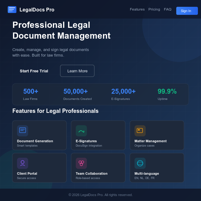 LegalDocs Pro